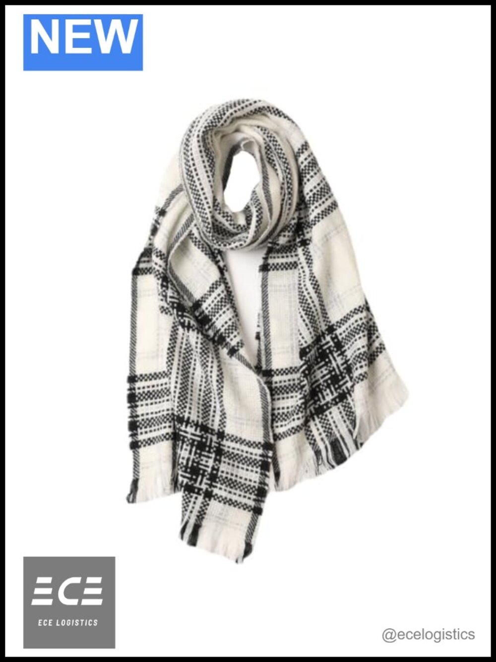 100% Pure Wool Scarf Men Women Thick Oversized Tassel Warm Winter Neck Scarf